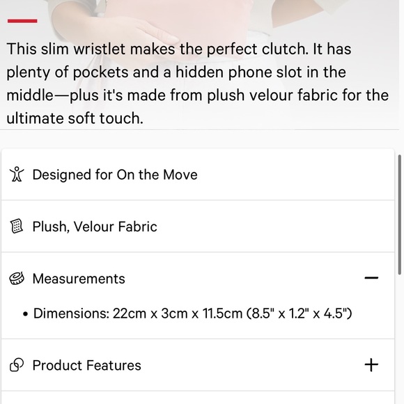 •Lululemon• Curved Velour Wristlet Pink Pastel LIMITED EDITION- GOLD Hardware - Picture 14 of 16